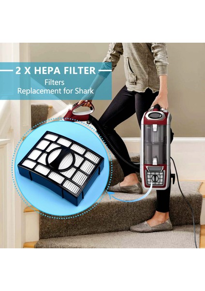 Shark Navigator ZU560, ZU561, ZU562, ZU572, UV650 XFFK560 Için Filtreler (Yurt Dışından)