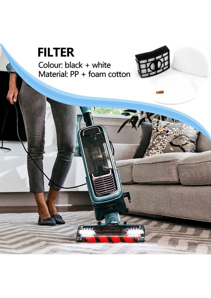 Shark Navigator ZU560, ZU561, ZU562, ZU572, UV650 XFFK560 Için Filtreler (Yurt Dışından)