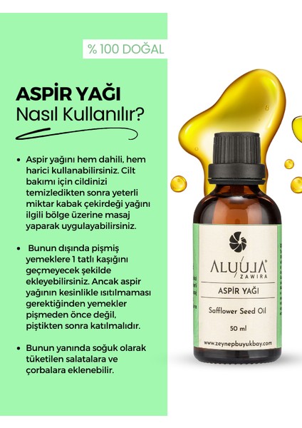 Aluula Zawira Aspir Yağı 50 ml