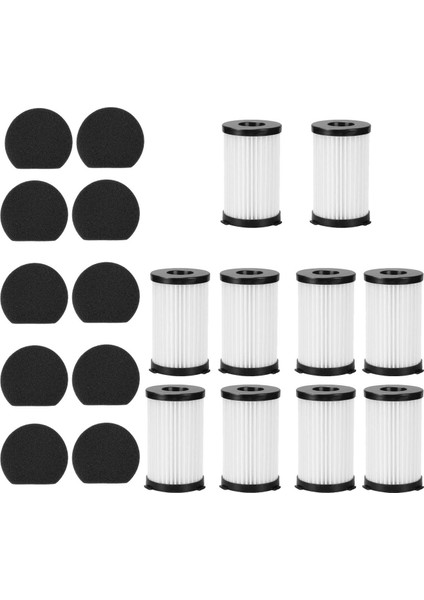 10 Hepa + 10 Sünger Filtre, Moosoo D600 / D601 Için ve V600 Kablolu Için Iwoly (Yurt Dışından)