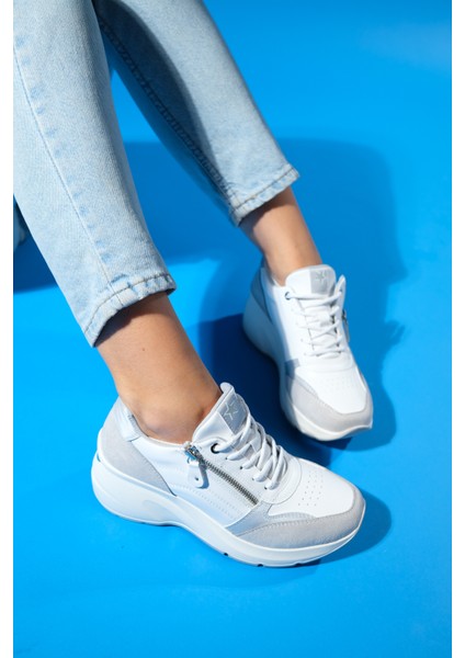 Adel Buz Süet Beyaz Kadın Spor Ayakkabı fiyatları