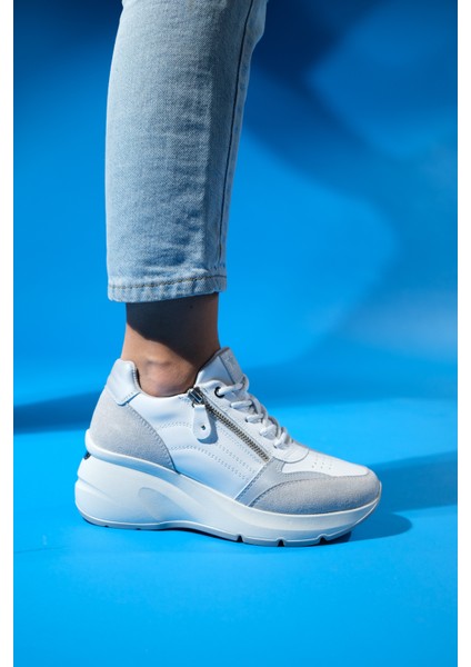 Adel Buz Süet Beyaz Kadın Spor Ayakkabı fırsatları