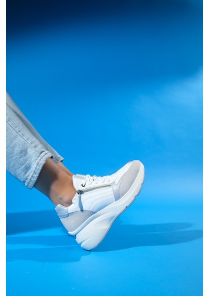 Adel Buz Süet Beyaz Kadın Spor Ayakkabı indirimleri