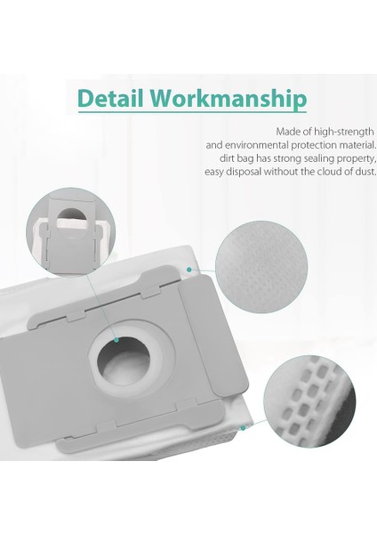 Irobot Roomba I7 I7+I3 I ve S Serisi Için 18'li Paket Vakum Torbası (Yurt Dışından)