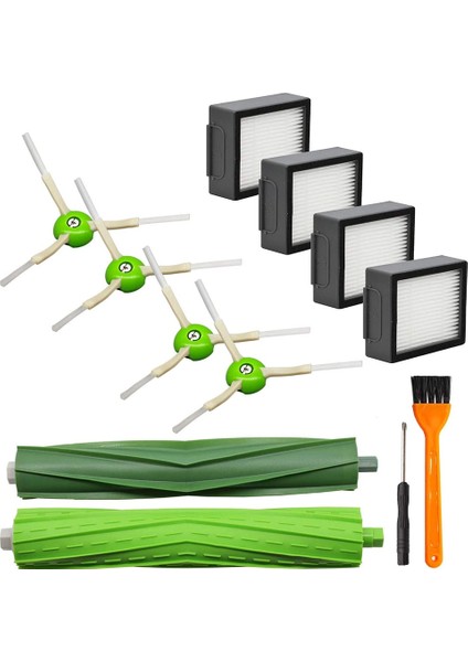 Irobot Roomba I7 E5 E6 I3 Rulo Fırça Yan Fırça Filtresi Için 12 Adet (Yurt Dışından)