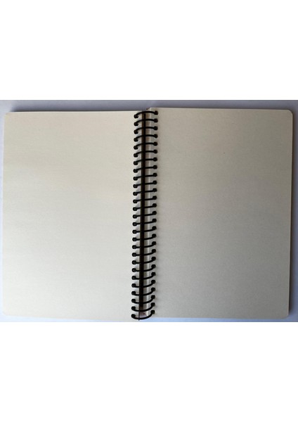 Çiçek, Çizgisiz Defter, Spiralli, Sert Kapaklı, 16X23CM, 100 Yaprak