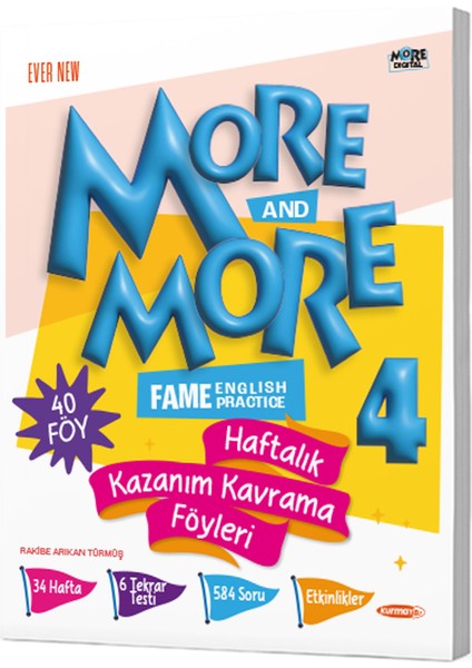 More&more 4. Sınıf Haftalık Kazanım Kavrama Föyleri 40 Föy