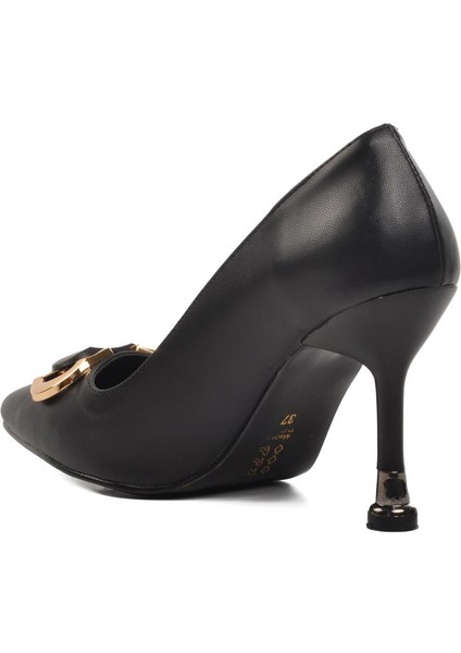 PC-54021 Siyah Kadın Topuklu Ayakkabı fırsatları