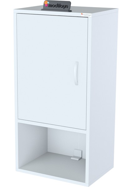 Modilayn 50 x 88.4 x 32.5 cm Banyo Dolabı Çok Amaçlı Dolap Makina Üstü Asma Dolap Çok Amaçlı Dolap