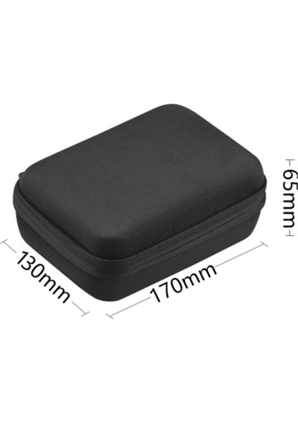 GP83 Küçük Boy Darbeye Dayanıklı Su Geçirmez Eva Hardcase Gopro Eken Sjcam Xiaomi Small Aksiyon Kamera Taşıma Çantası