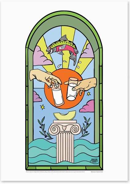 Rakı Balık Poster (50X70CM)