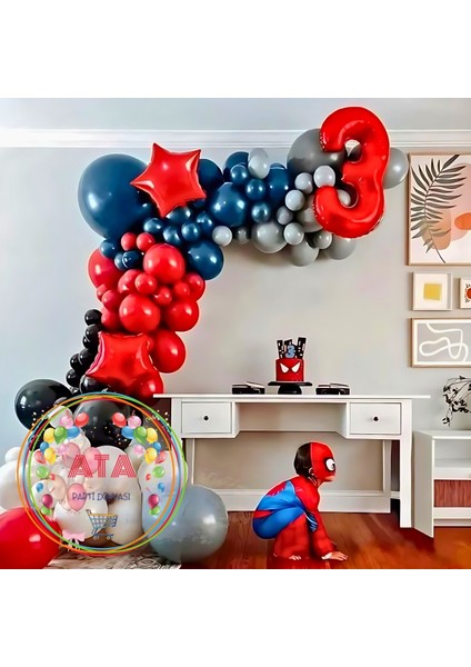 ^^ Doğum Günü Konsepti * Kırmızı * Siyah * Beyaz * Gece Mavisi * Gri * 60 Lı Balon Zinciri Parti Seti