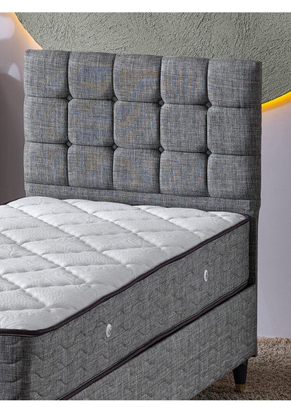 BENGÜ 90X190 3LÜ YATAK+BAZA+BAŞLIK SETİ