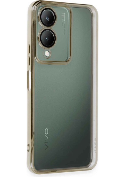 Vivo Y17S Kılıf Razer Lensli Silikon - Gold 13