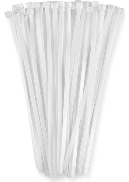 100LÜ 3,6*300MM (30CM) Kablo Bağı-Cırt Kelepçe-Plastik Kelepçe GRF001