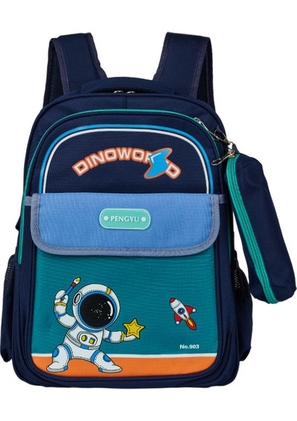 Karikatür Astronot Anaokulu Çocuk Sırt Çantası Çocuk Hediye Iki Parçalı Set (Yurt Dışından)