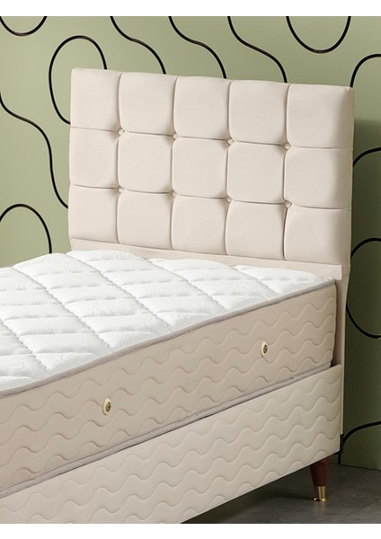 BENGÜ 90X190 3LÜ YATAK+BAZA+BAŞLIK SETİ
