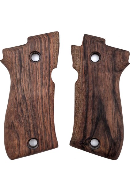 Beretta F81 Uyumlu Muadil Ahşap Kabze Takımı Ağaç Desenli Model 001