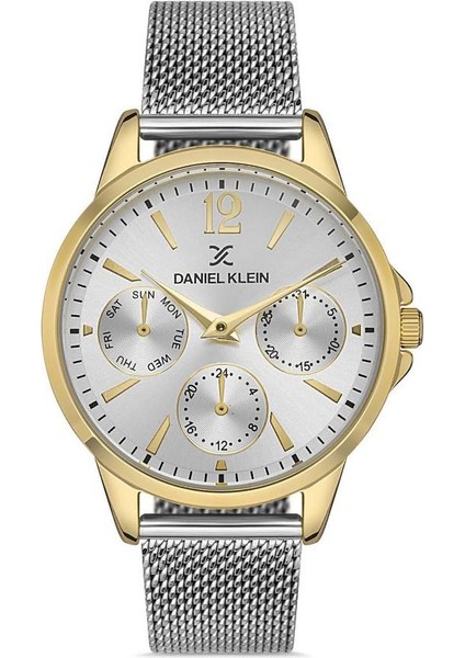 DKM013724D-04 Hasır Kordon Fonksiyonlar Pasif Metalik-Altın Kadın Kol Saati