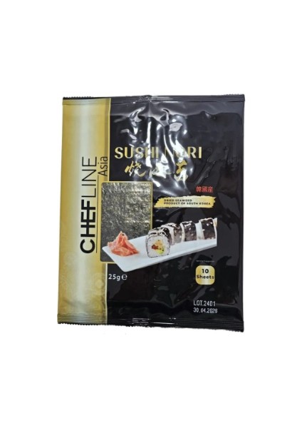 Chefline Asia Sushi Nori Gold Yosun 10 Yaprak 25 gr