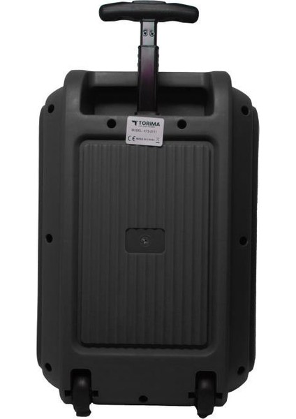 KTS-2111 Siyah Rgb Ledli Mikrofonlu Tekerlekli Bluetooth Hoparlör Speaker