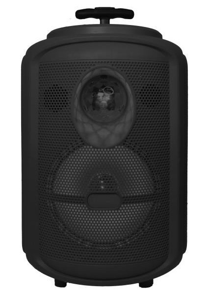 KTS-2111 Siyah Rgb Ledli Mikrofonlu Tekerlekli Bluetooth Hoparlör Speaker