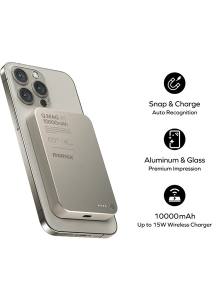 Q.mag X1 10000MAH Magsafe Uyumlu Kablosuz Powerbank fiyatları