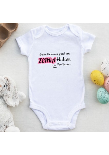 Halam Şov Yaptı Yazılı Kız Bebek Zıbın
