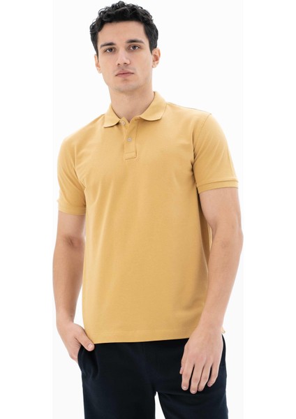 Erkek %95 Pamuk Polo Yaka Regular Fit T-shirt Y25374302501 fiyatları
