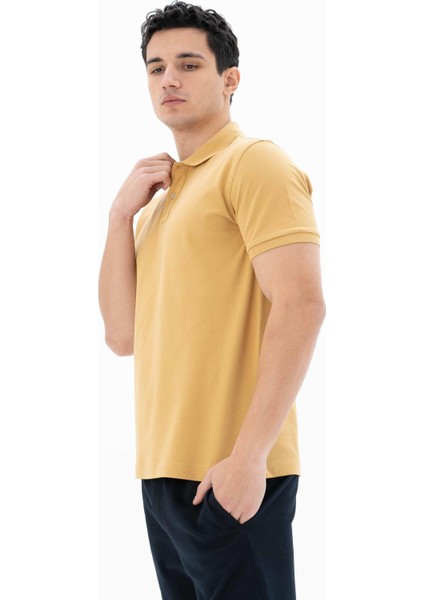Erkek %95 Pamuk Polo Yaka Regular Fit T-shirt Y25374302501 fırsatları