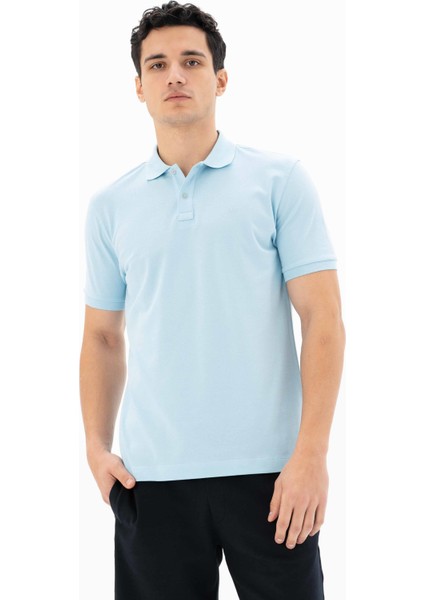 Erkek %95 Pamuk Polo Yaka Regular Fit T-shirt Y25374302501