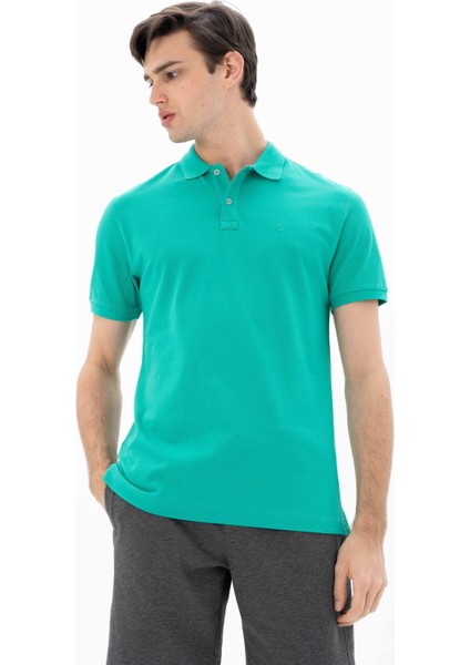 Erkek %95 Pamuk Polo Yaka Regular Fit T-shirt Y25374302501 fiyatları