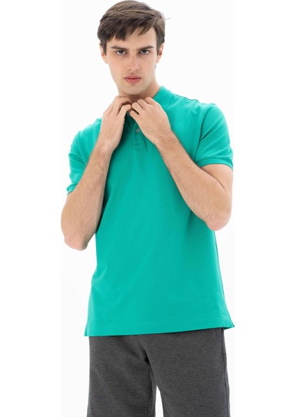 Erkek %95 Pamuk Polo Yaka Regular Fit T-shirt Y25374302501 fırsatları
