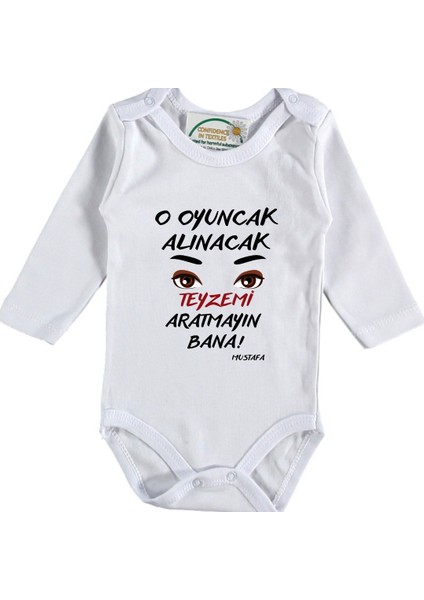 Bu Oyuncak Alınacak Teyzemi Aratmayın Bana Yazılı Bebek Zıbın
