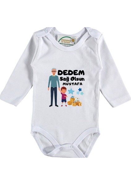 Dedem Sağ Olsun Yazılı Bebek Zıbın