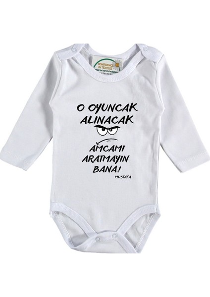 Bu Oyuncak Alınacak Amcamı Aratmayın Bana Yazılı Bebek Zıbın