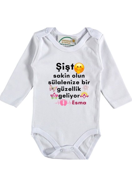 Sülalemize Bir Güzellik Geliyor Yazılı Bebek Zıbın