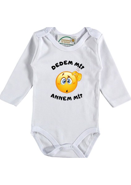 Annem Mi Dedem Mi Yazılı Bebek Zıbın