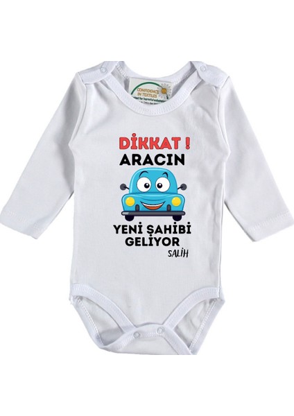 Dikkat Aracın Yeni Sahibi Geliyor Yazılı Bebek Zıbın