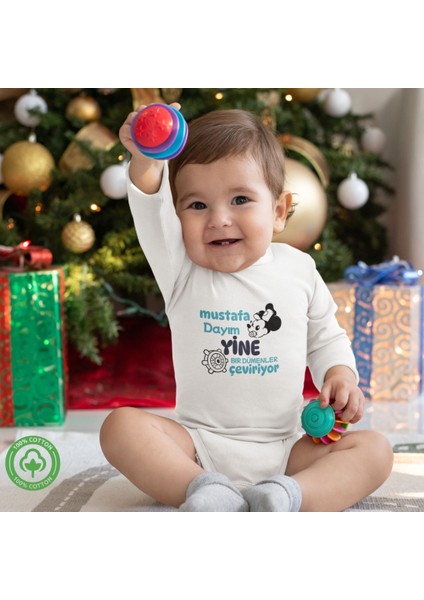 Dayım-Amcam Yine Bir Dümenler Çeviriyor Yazılı Bebek Zıbın