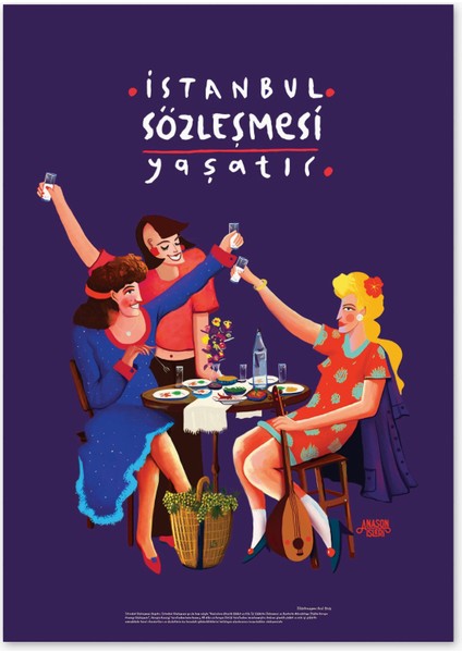 Istanbul Sözleşmesi Yaşatır, Poster (50X70CM)