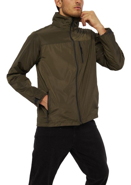Erkek Individual 3D Astarlı Kapüşon Yakada Gizli Taşınabilir Çantalı Rüzgarlık Yağmurluk modelleri