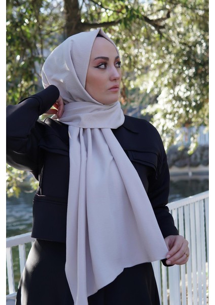 Shawl Kadın Taş Rengi Caz Şal SYR001