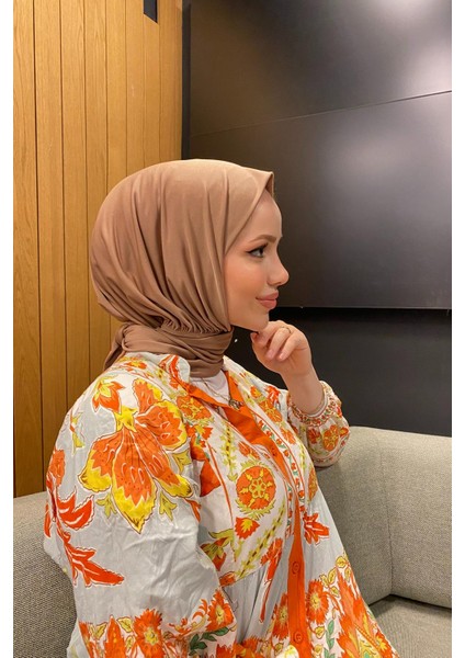 Shawl Kadın Sandy Kumaş Çıt Çıt Detaylı Hazır Şal