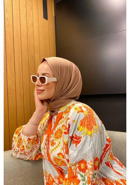 Shawl Kadın Sandy Kumaş Çıt Çıt Detaylı Hazır Şal