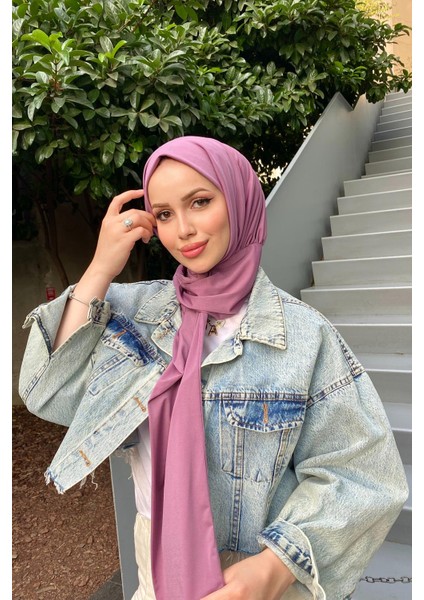 Shawl Kadın Gül Kurusu Sandy Kumaş Hazır Şal