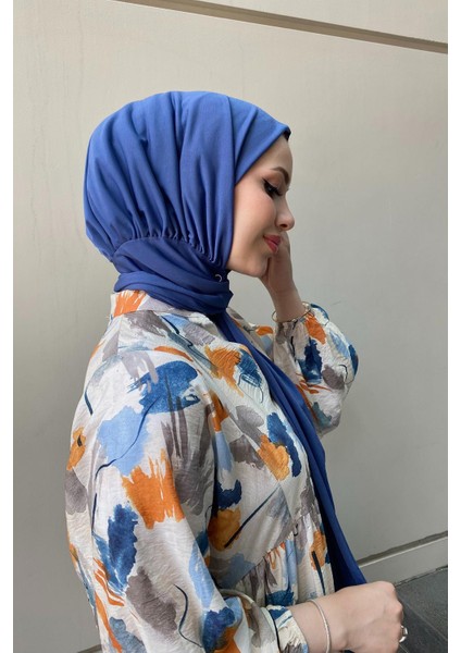 Shawl Kadın Indigo Sandy Kumaş Hazır Şal modelleri