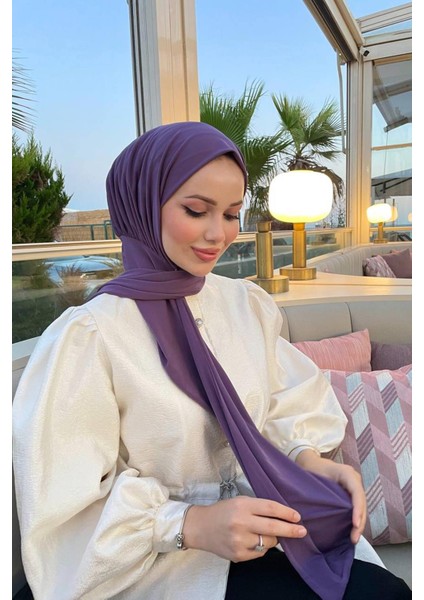 Shawl Kadın Lavanta Çıtçıtlı Hazır Şal fiyatları