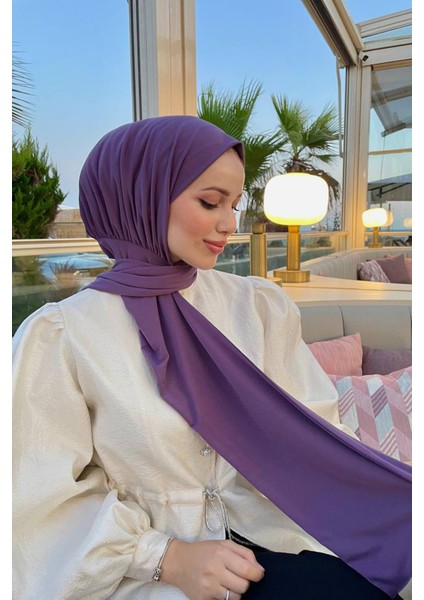 Shawl Kadın Lavanta Çıtçıtlı Hazır Şal fırsatları