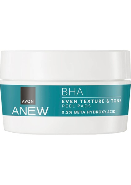 Anew Bha Cilt Tonu Görünümünü Düzgünleştiren Peeling Etkili Pedler 30 Pcs.